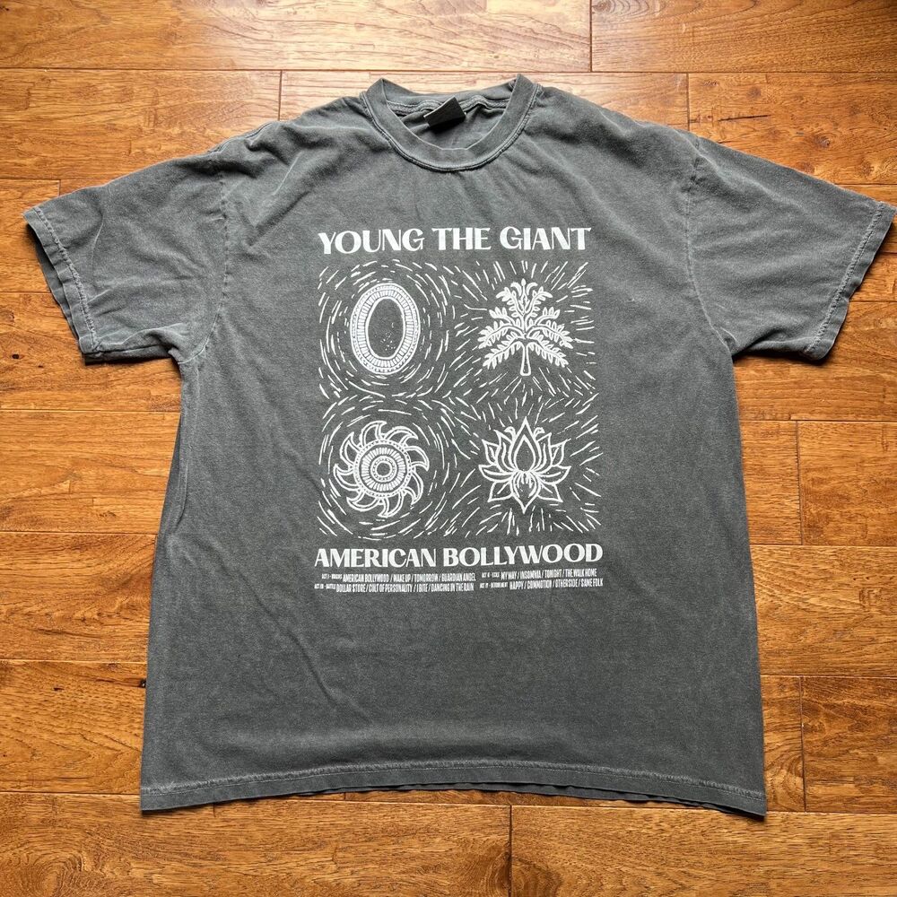 Young the Giant American Bollywood Tour 2023 T-Shirt Comfort Colors XL